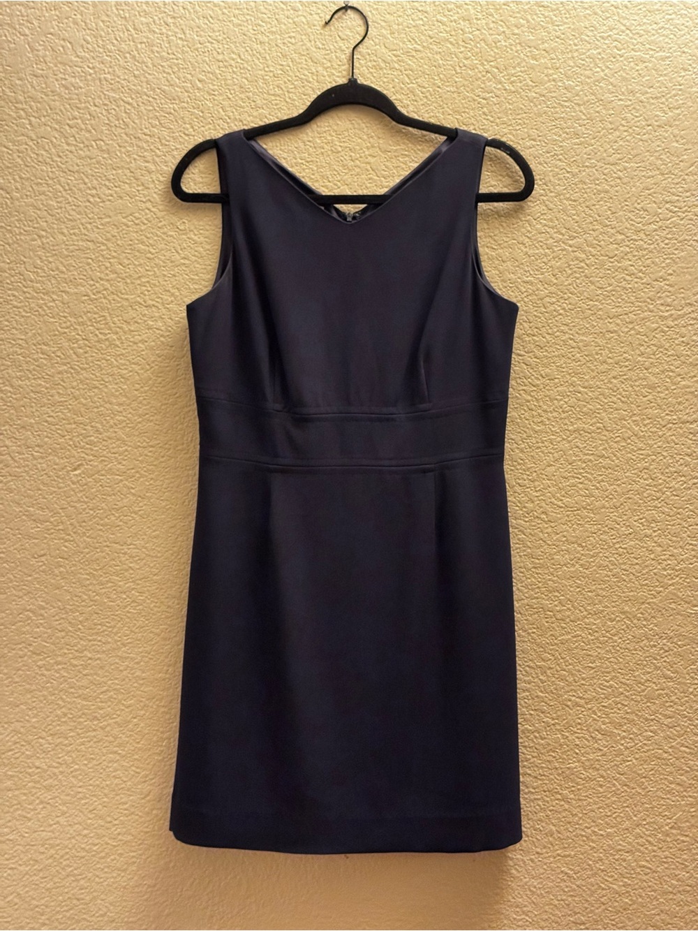 Talbots Classic Easy Travel Fit & Flare Navy Dress